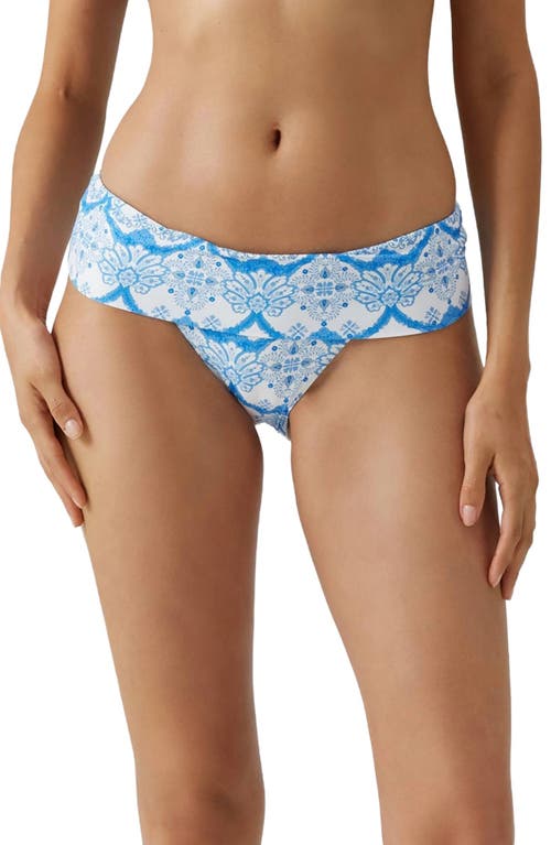 Melissa Odabash Brussels Printed Bikini Bottoms In Blue