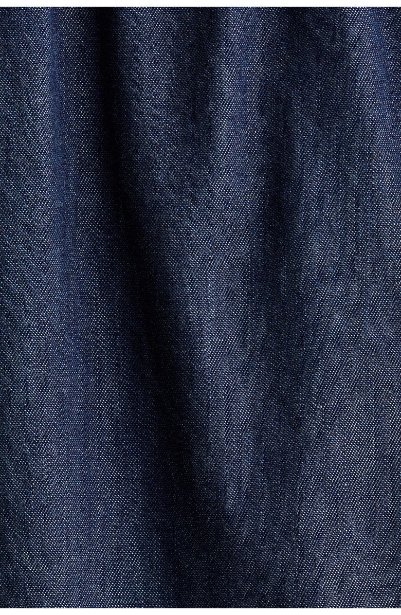 H&M Denim Drawstring Trousers, Alternate, color, Dark Denim Blue