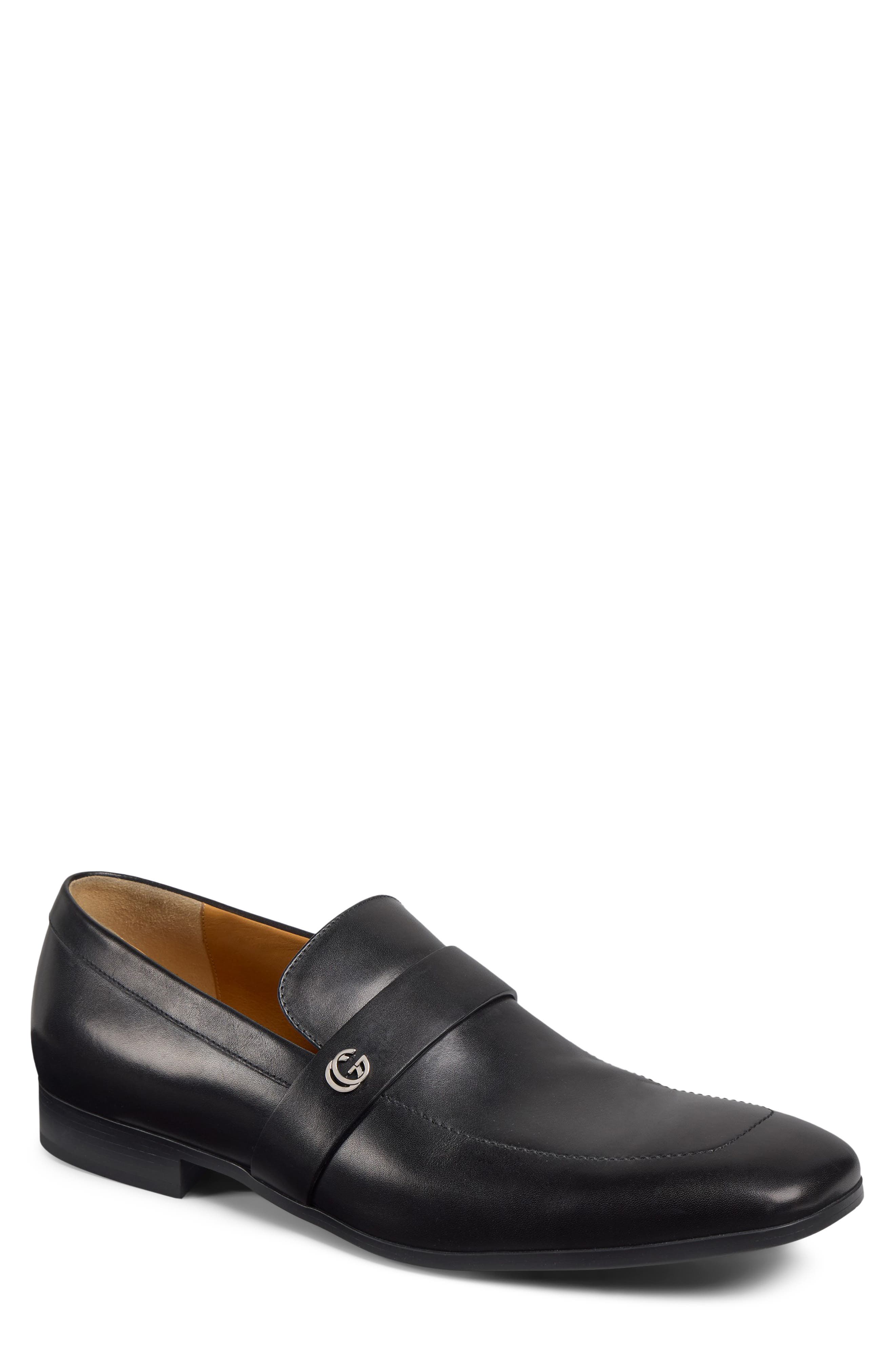 Narmada Leather Penny Loafer, Main, color, NERO