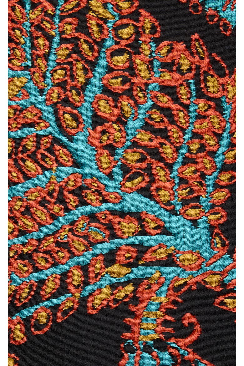 Boxy Coat, Alternate, color, Jacquard Sicomore Black