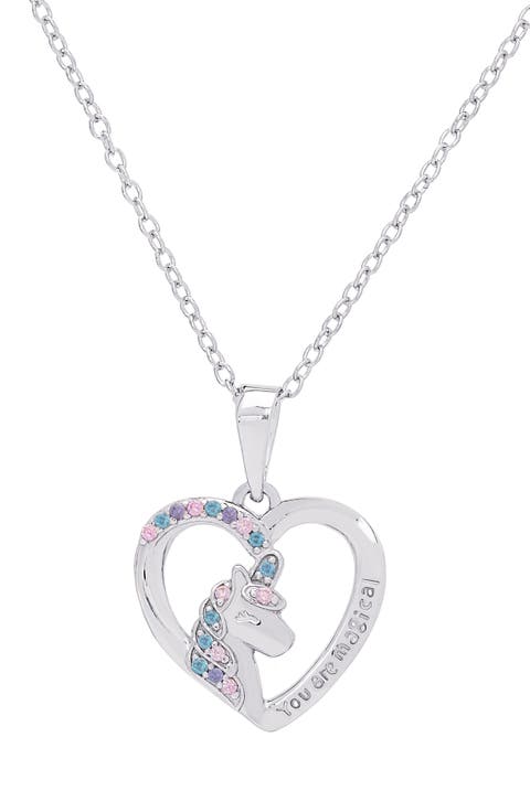 Kids' Magical Unicorn Pendant Necklace