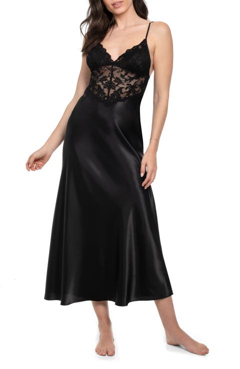 Rosalie Satin & Lace Nightgown