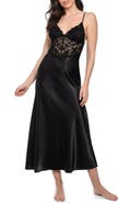 In Bloom by Jonquil Rosalie Satin & Lace Nightgown