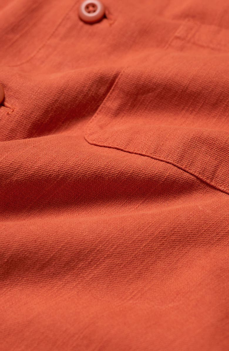 Seasalt Cornwall Well Wright Organic Cotton & Linen Shirt Jacket, Alternate, color, Jasper