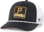 '47 Men's '47 Black/White Pittsburgh Pirates Scratch Adjustable Trucker Hat