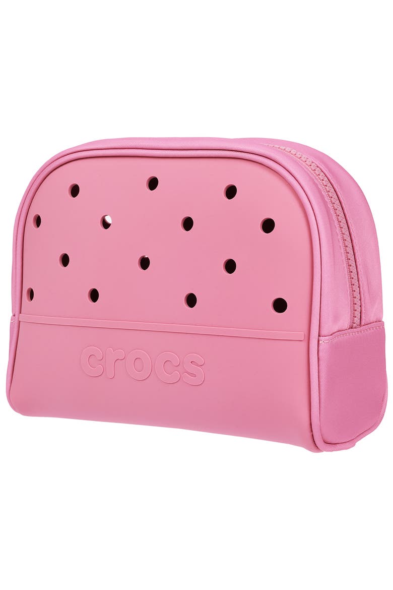 Classic Cosmetic Bag with Jibbitz-Compatible Panels, Alternate, color, QUIET ROSE