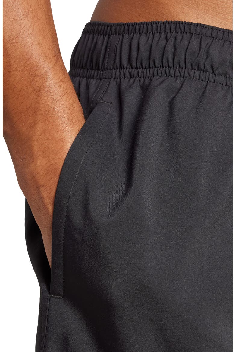 Essentials Swim Trunks, Alternate, color, BLACK/ WHITE