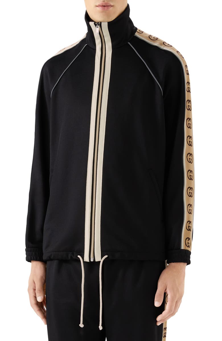 Gucci Oversize Technical Jersey Jacket, Main, color, 