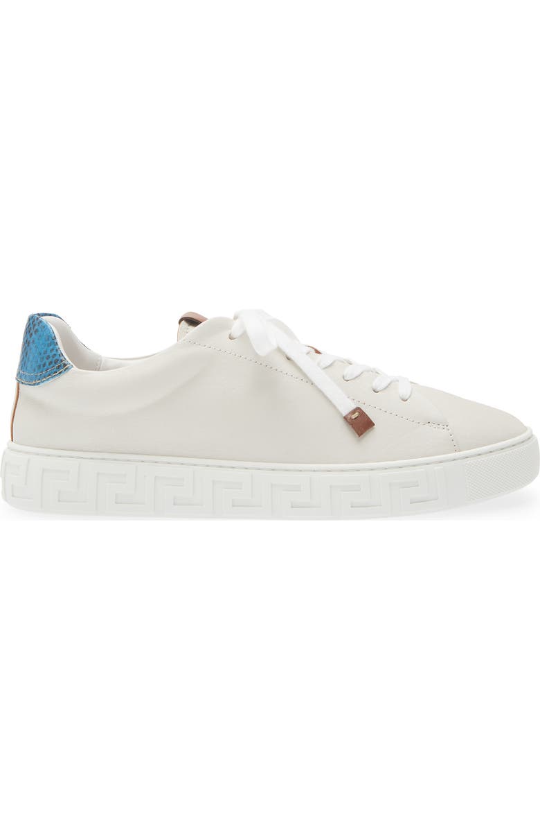 Versace First Line Greca Sneaker, Alternate, color, White Blue Rovere