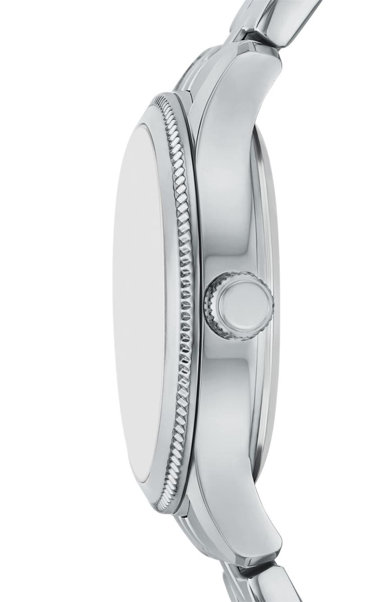 Fossil Brynn Three-Hand Stainless Steel Bracelet Watch, 30mm, Alternate, color, Silver