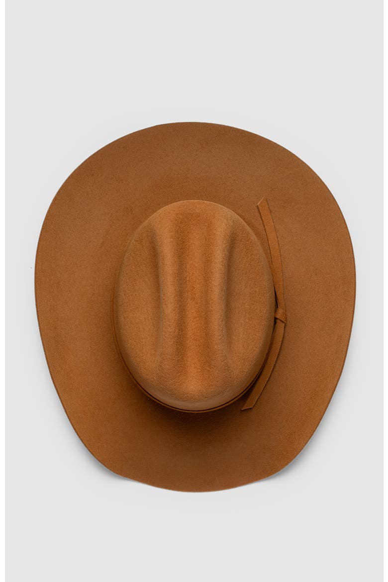 The Sunset Silhouette Premier Wool Western Cowboy Hat, Alternate, color, Brown