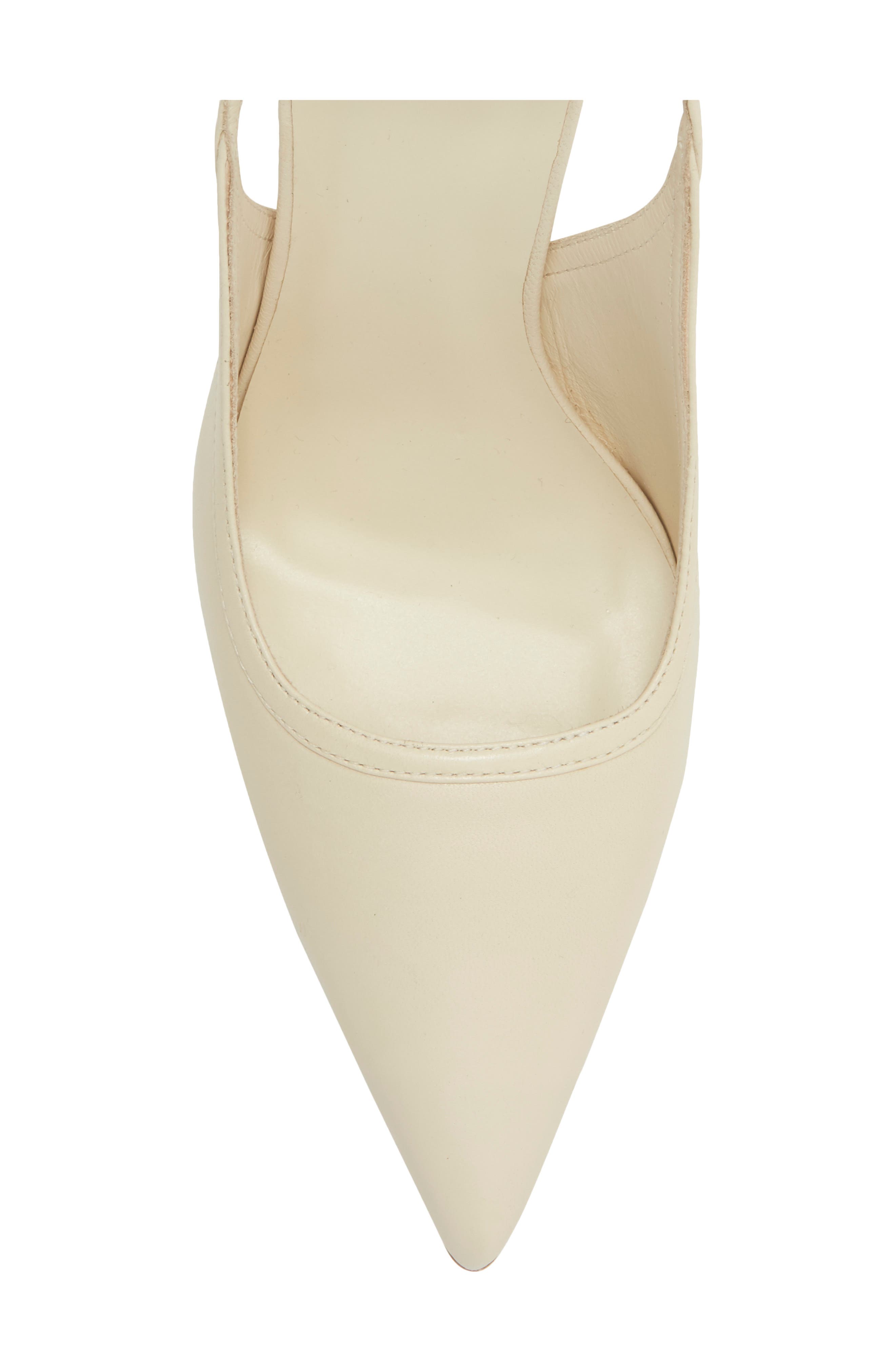 Paris Heeled Ankle Tie Pump, Alternate, color, ALMOND LEATHER