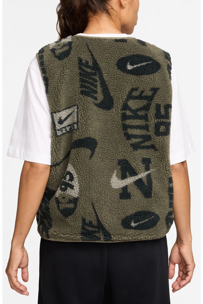 Sportswear Street Reversible Vest, Alternate, color, MEDIUM OLIVE/ NEUTRAL OLIVE