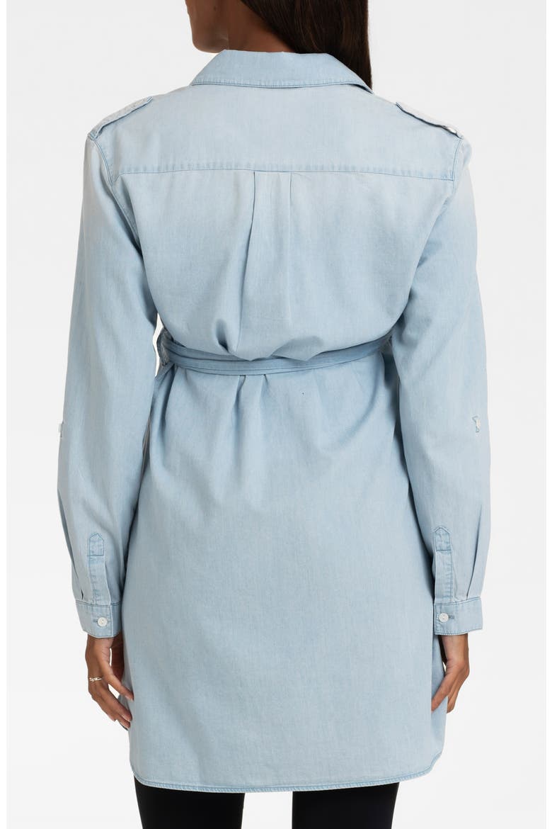 Long Sleeve Denim Maternity Shirtdress, Alternate, color, DENIM