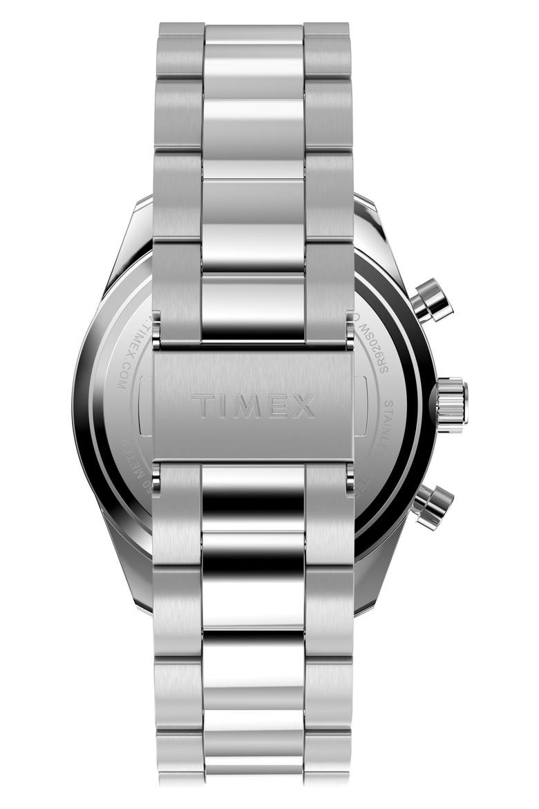 Ridgefield Chronograph Bracelet Watch, 42mm, Alternate, color, BLACK/ SILVER-TONE
