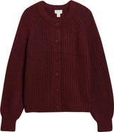 Caslon® Metallic Shaker Stitch Cardigan