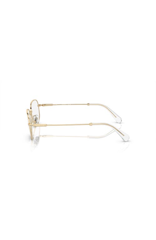 Swarovski 54mm Rectangle Optical Glasses In Gold