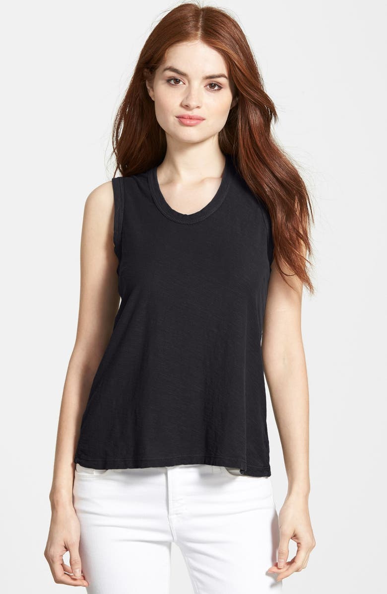 James Perse Reverse Binding Tank, Main, color,