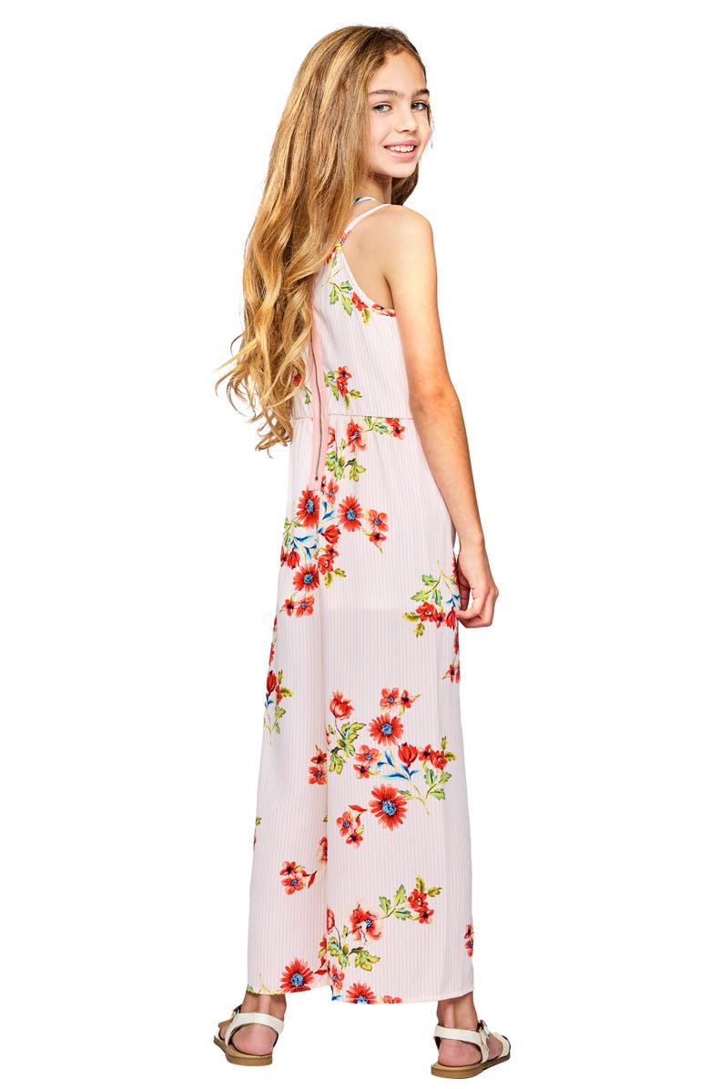 Sara Sara Kids' Floral Jumpsuit, Alternate, color, Pink
