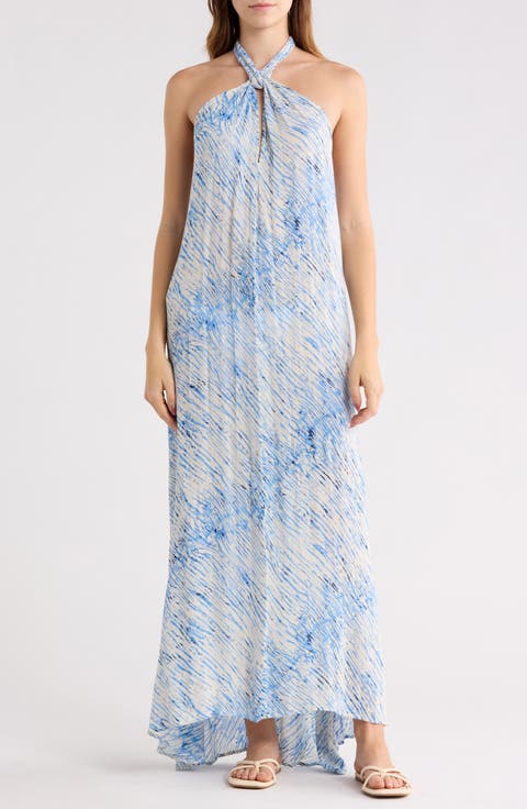 Print Halter Dress