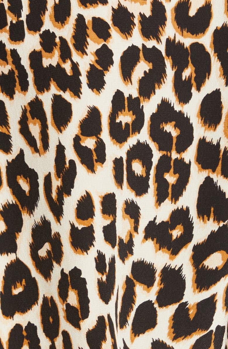 Equipment Signature Leopard Print Silk Blend Blouse, Alternate, color, 