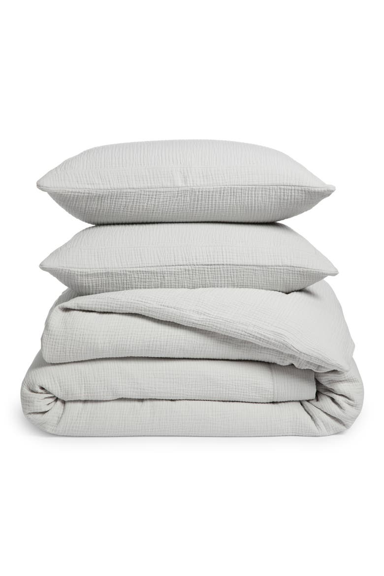 Dream Organic Cotton Duvet Cover & Shams Set, Main, color, SKY