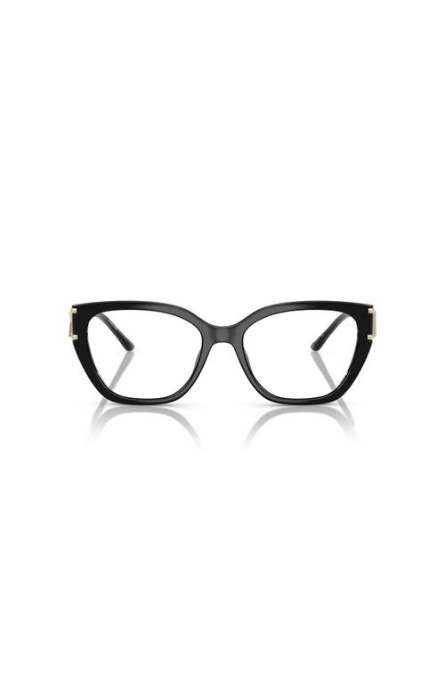 Michael Kors 54mm Square Optical Glasses In Black