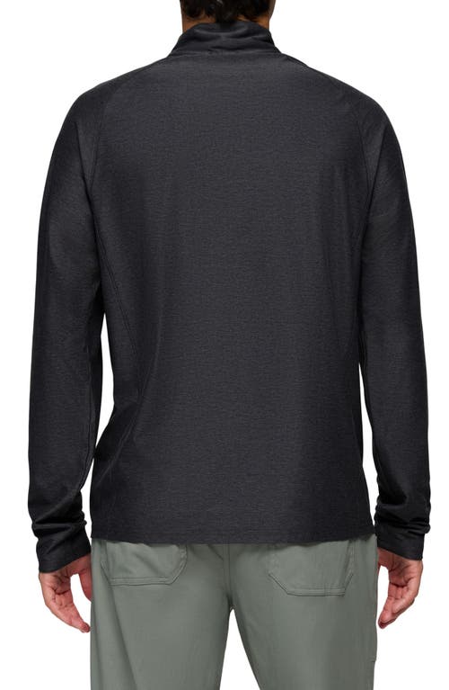 Prana Altitude Tracker Performance Quarter Zip In Black