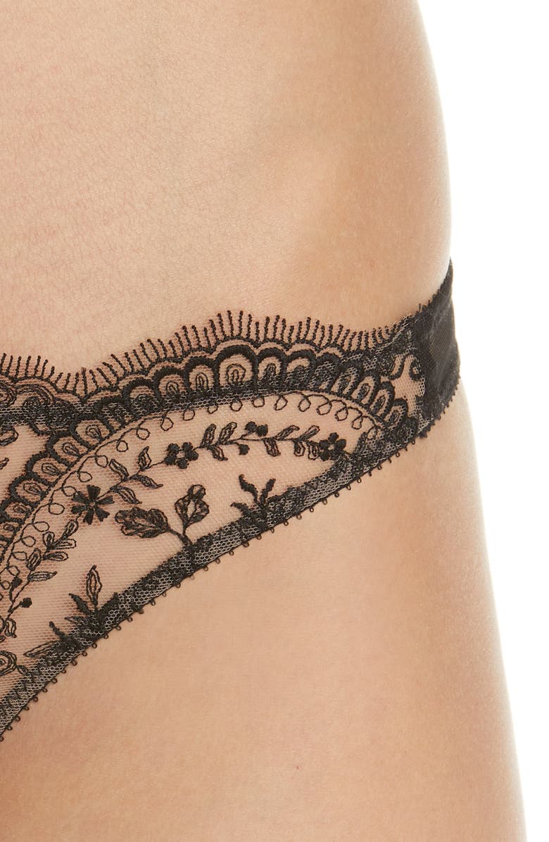 Dita Von Teese Severine Thong, Alternate, color, Blush/ Black