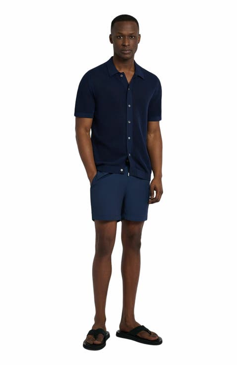 Crochet Knit Button Up Shirt