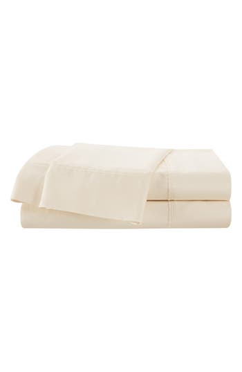 Martex Solid 400 Thread Count Cotton Sateen Sheet Set In Ivory