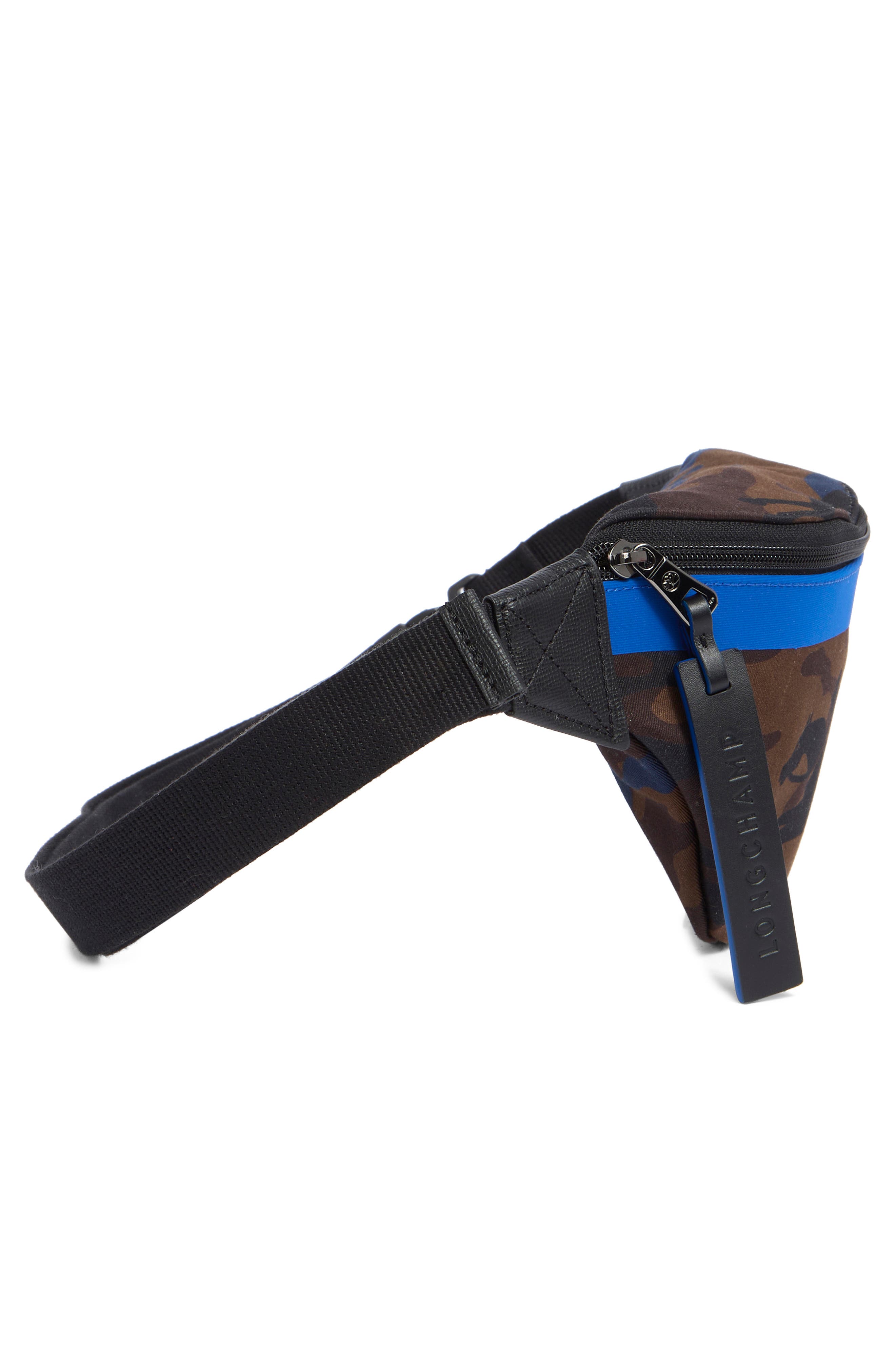 Longchamp Camo Belt Bag, Alternate, color, Navy