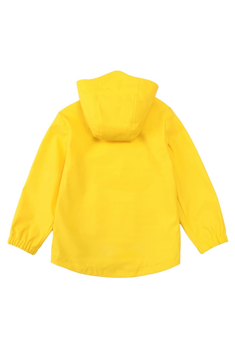 Kids' Waterproof Rain Coat Rubberized Jacket, Alternate, color, Lemon chrome