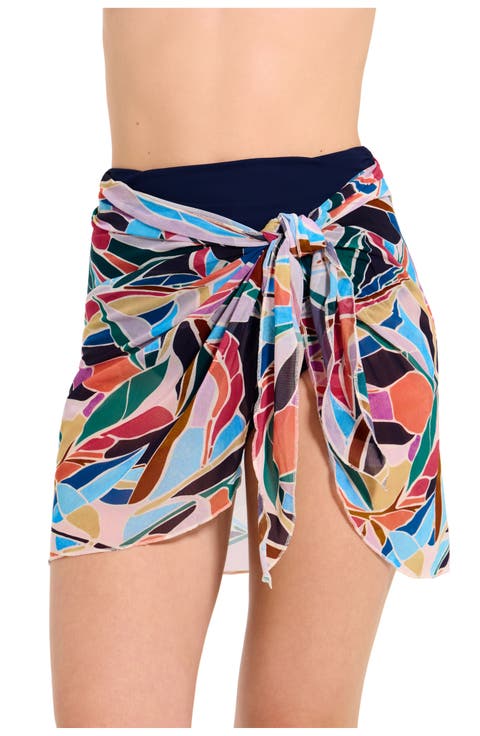 Mesh Sarong Wrap Skirt