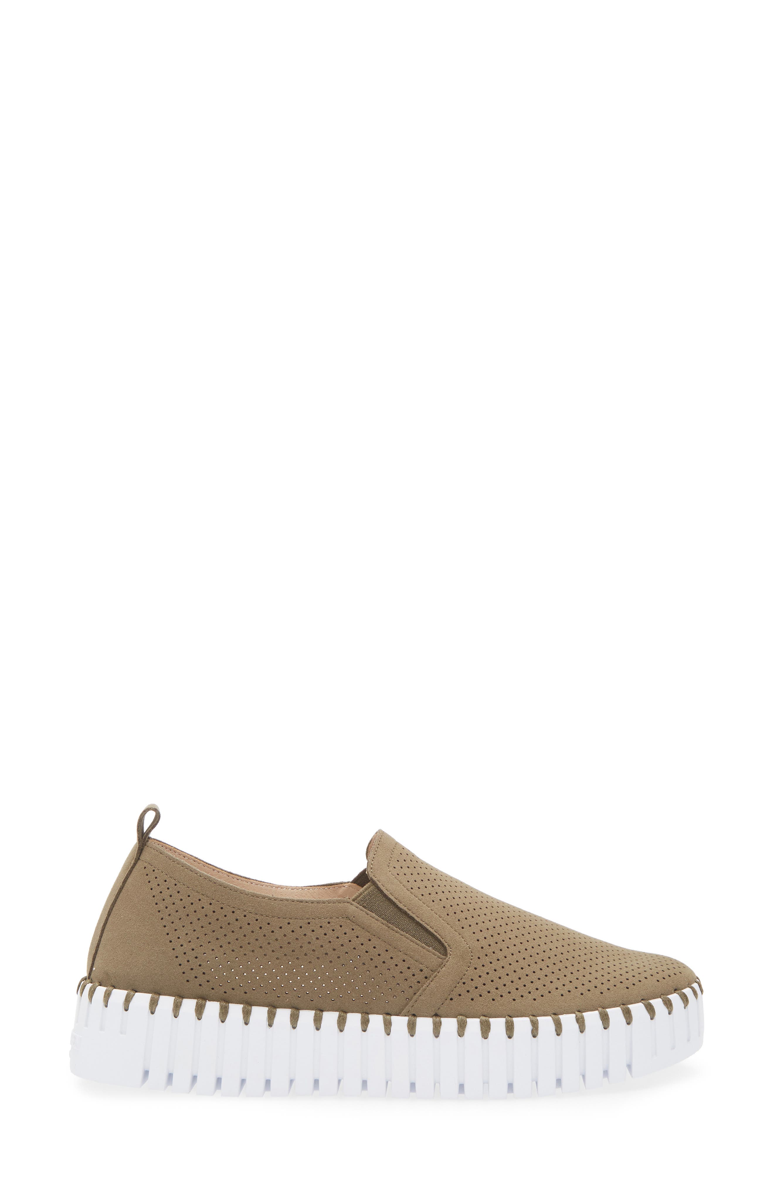Ilse Jacobsen Tulipu Perforated Platform Sneaker, Alternate, color, Deep Olive