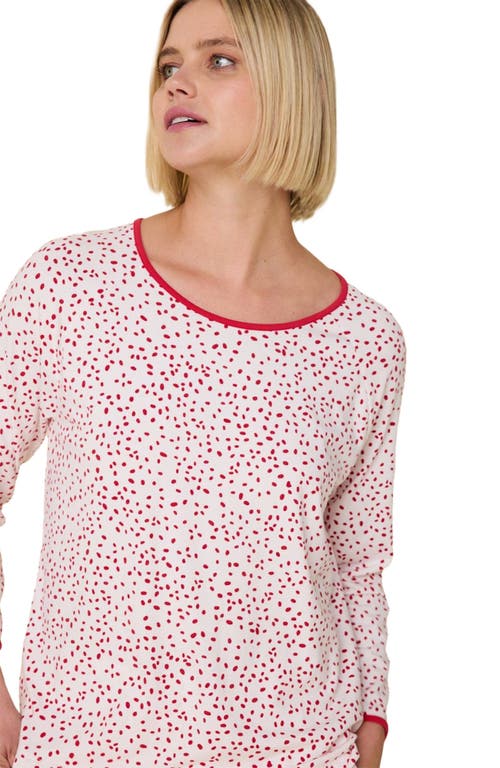 The Cat's Pajamas Pima Knit Simple Set Stripes Dots In Multi