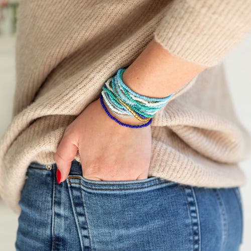 Erin Mcdermott Jewelry Shades Of Blue Bracelets In Brown