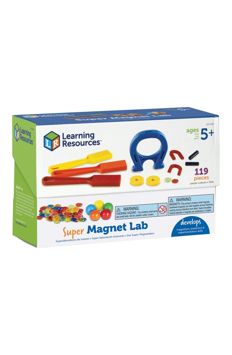 Learning Resources Super Magnet Lab - 119 Pieces, Alternate, color, Multicolored