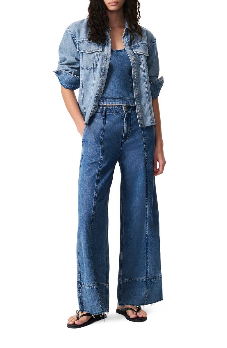 rag & bone Arianna High Waist Wide Leg Jeans, Alternate, color,