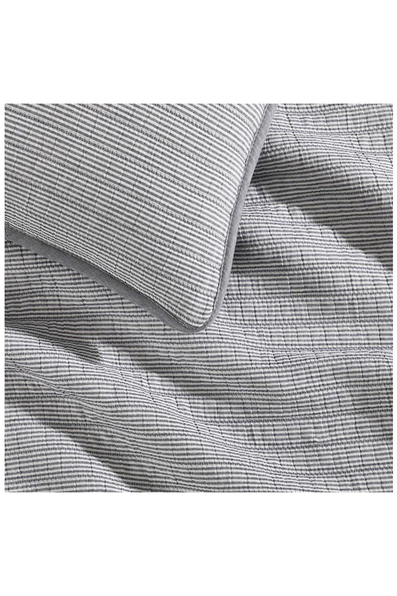 Ithaca Stripe Quit & Shams Set, Alternate, color, NAVY