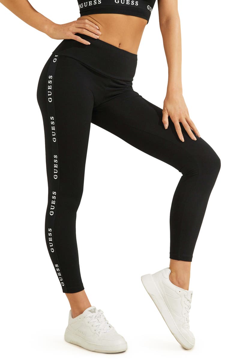 GUESS Logo Tape Leggings, Main, color,