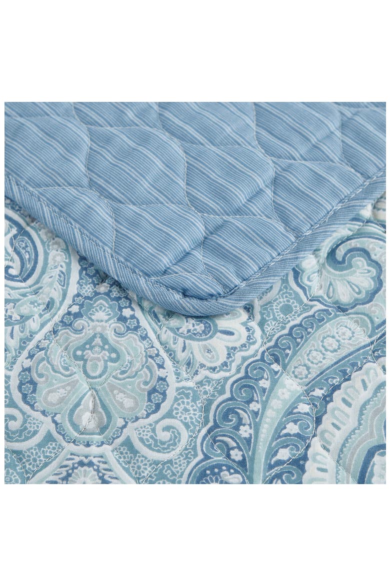 Turtle Cove Cotton Quilt & Sham Set, Alternate, color, CARIBBEAN BLUE