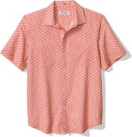 Tommy Bahama Bahama Coast Tropic Geoscape IslandZone® Short Sleeve Button-Up Shirt