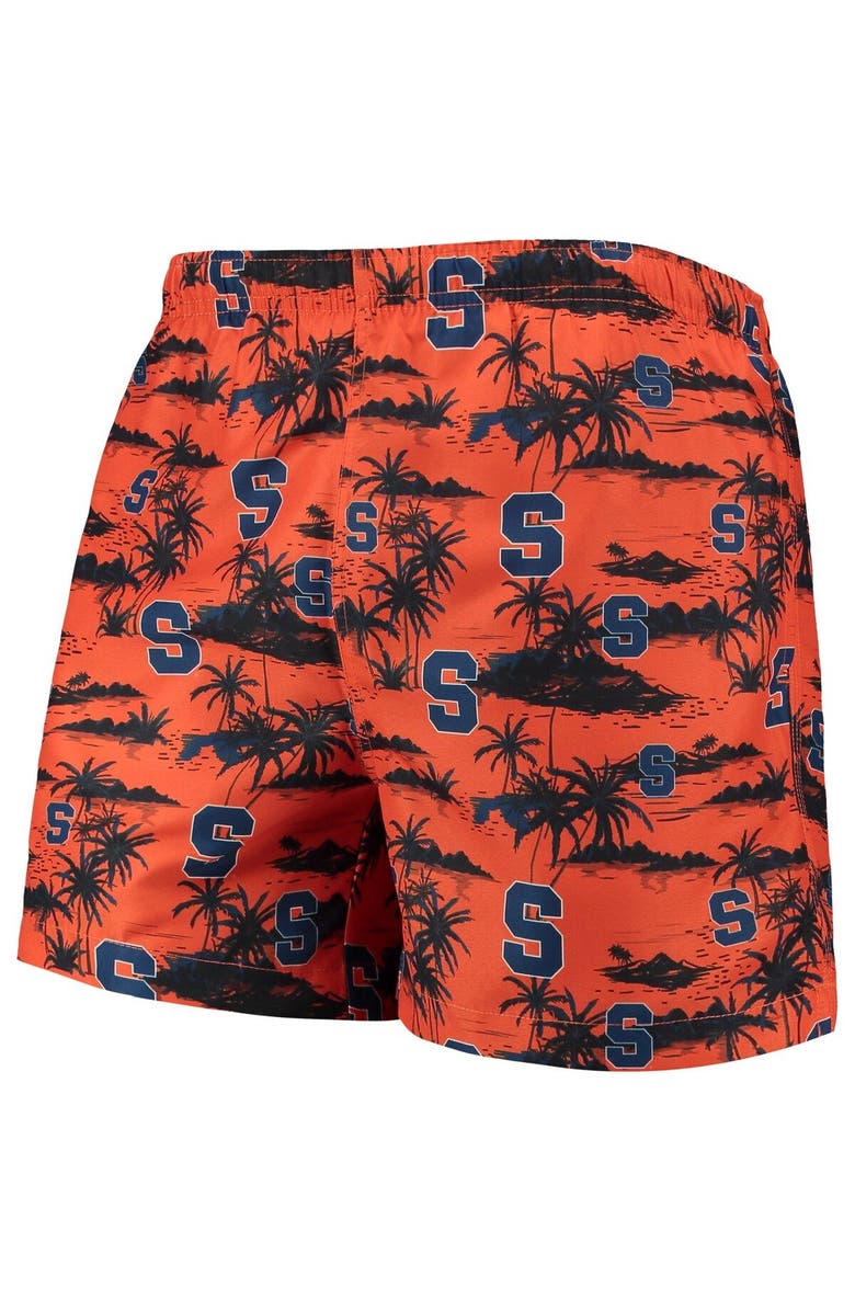 FOCO Men's FOCO Orange Syracuse Orange Island Palm Swim Trunks, Alternate, color, Orange