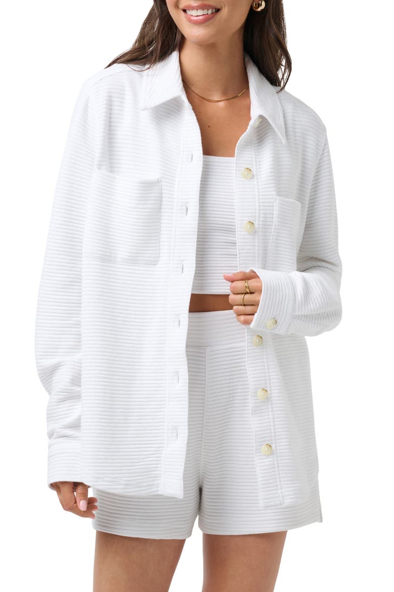 Yacht Me Shacket, Main, color, WHITE