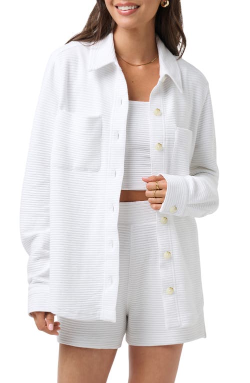 Travismathew Yacht Me Shacket In White