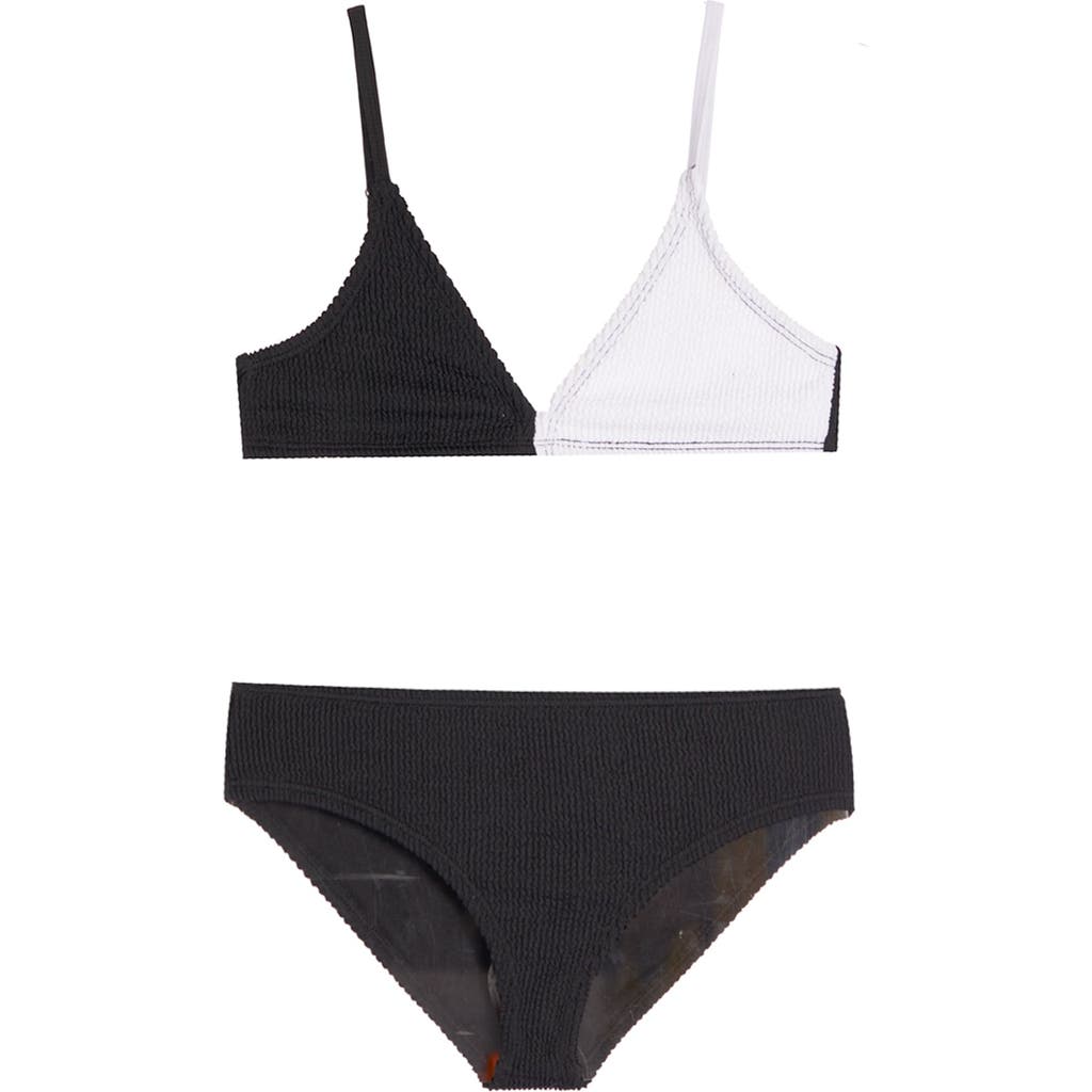 LIMEAPPLE LIMEAPPLE CRINKLE TRIANGLE BIKINI SWIMSUIT