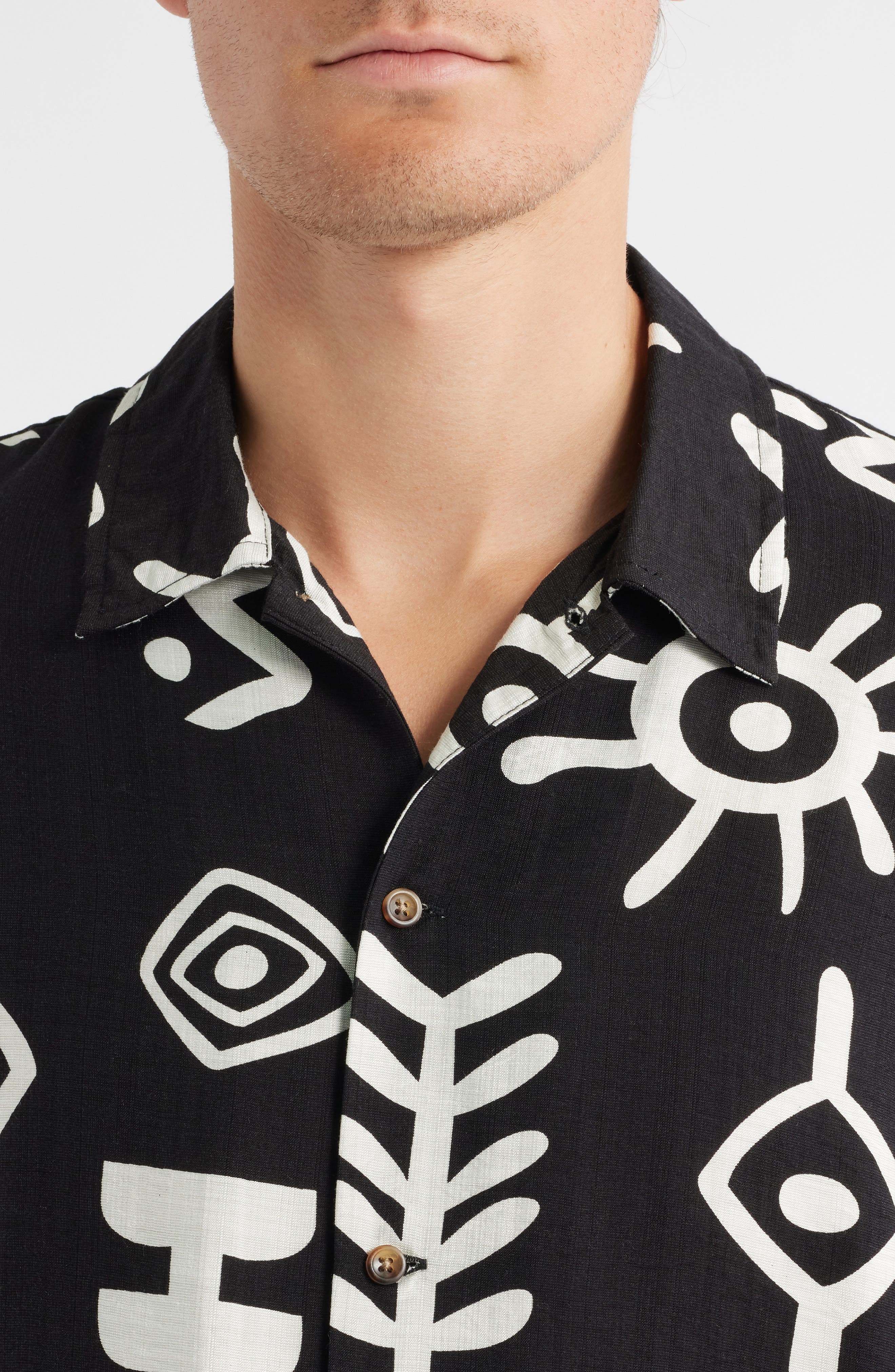 Mason Abstract Print Button-Up Shirt - image 2