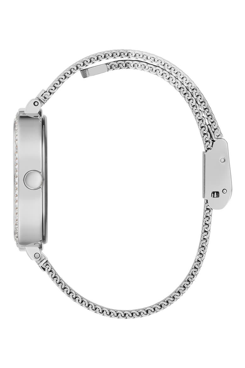 Analog Mesh Bracelet Watch, 32mm, Alternate, color, SILVER TONE