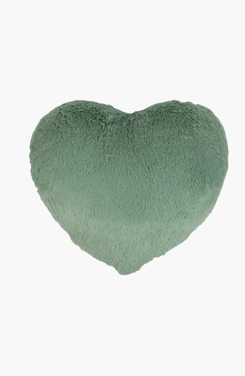 Hugimals World Super Sized Heart to Hug Pillow with Pocket, Main, color, Sage